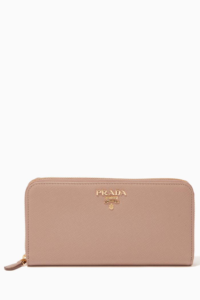 

Large Wallet in Saffiano Leather, Neutral