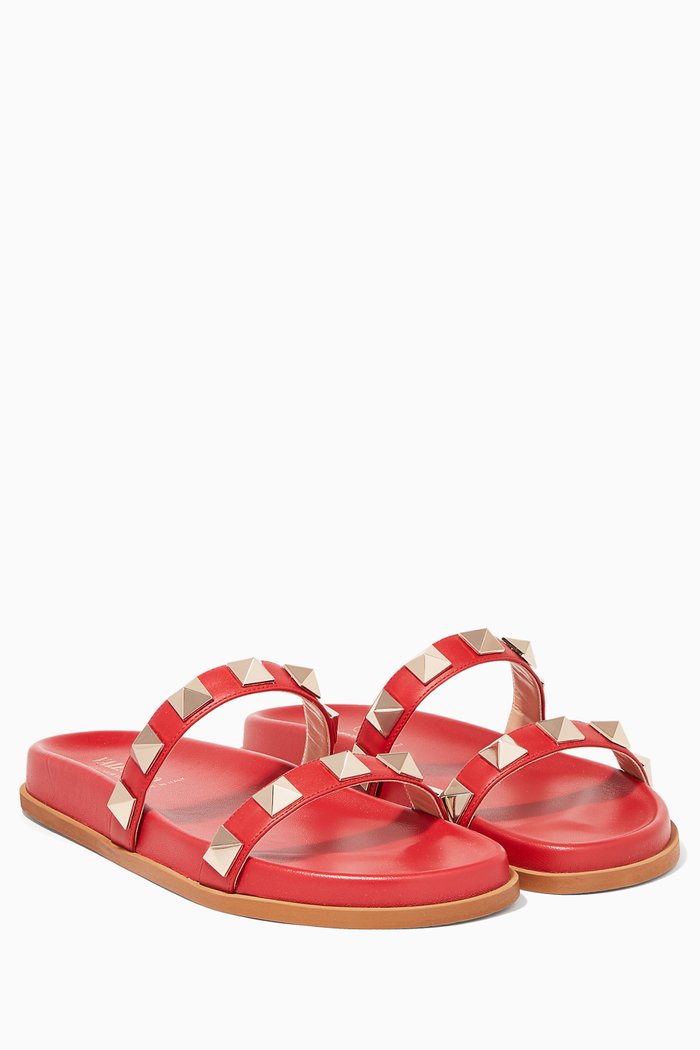

Valentino Garavani Red Rockstud Slides