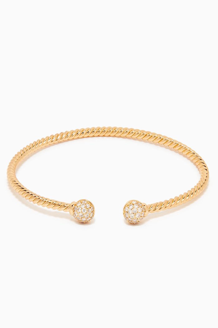 

Petite Solari Diamond Bead Bracelet in 18kt Yellow Gold