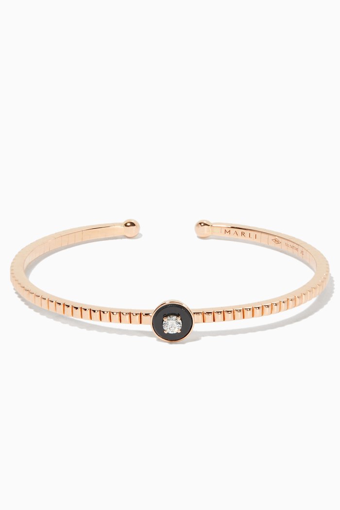 

Rose-Gold & Diamond Rock Candy Bangle