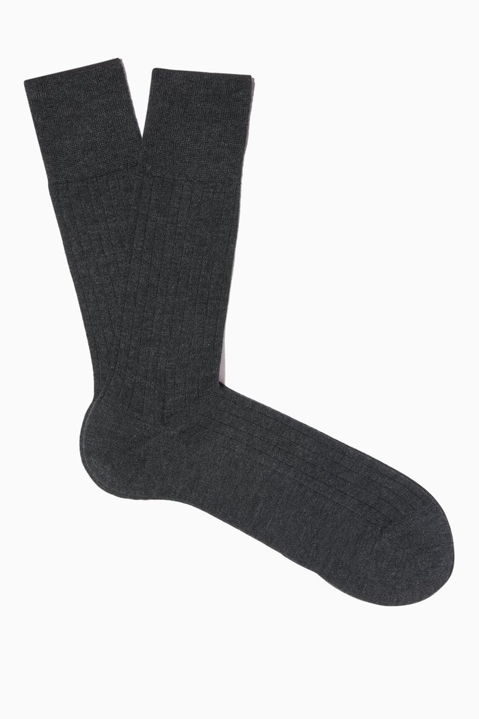 

Dark-Grey Cashmere No. 2 Gentlemen Socks