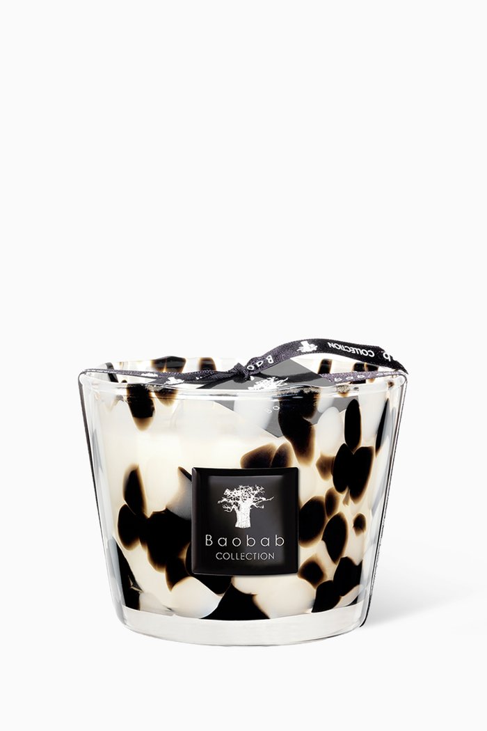 

Max 10 Black Pearls Candle, Colourless