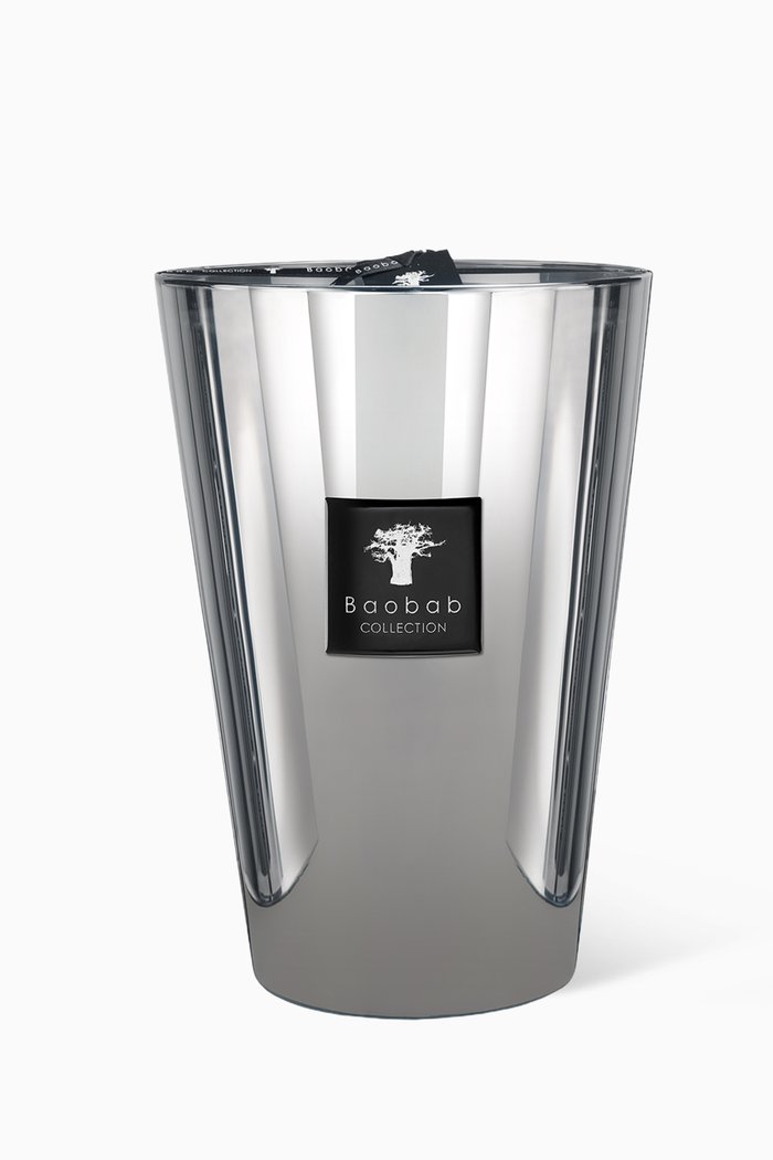 

Max 35 Platinum Candle, Colourless
