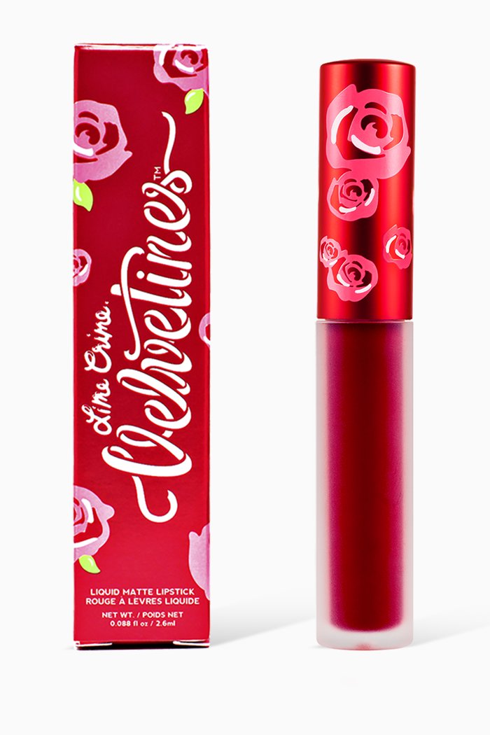 

Red-Rose Matte Velvetines Lipstick, Multicolour
