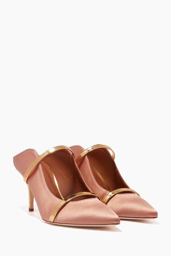 

Blush Maureen Satin Mules, Pink