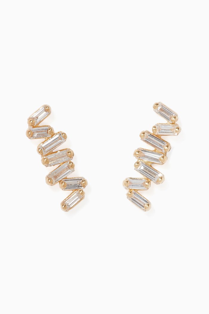 

Classic Fireworks Diamond Earrings, Yellow