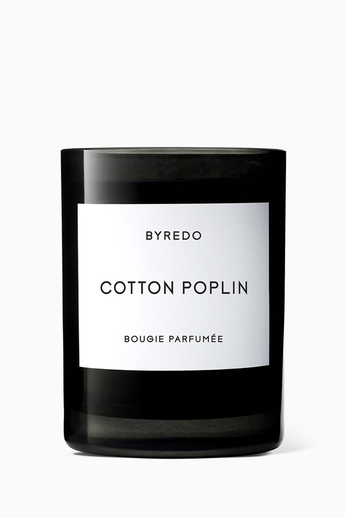 

Cotton Poplin Candle, 240g, Colourless