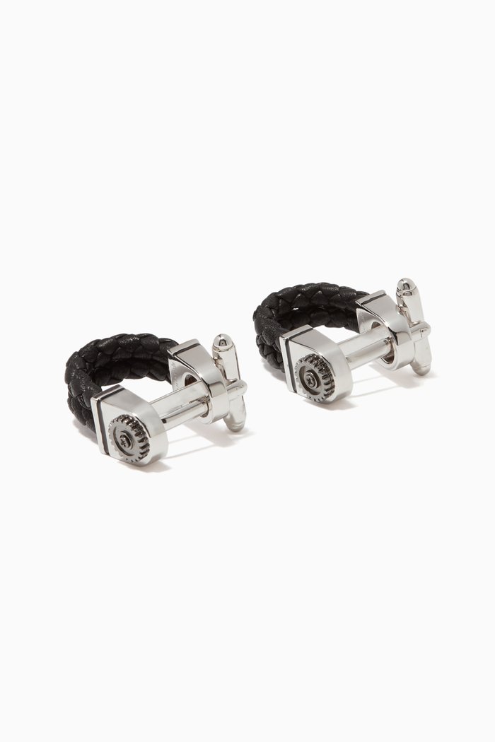 

Black Gear Wrap-Around Cufflinks