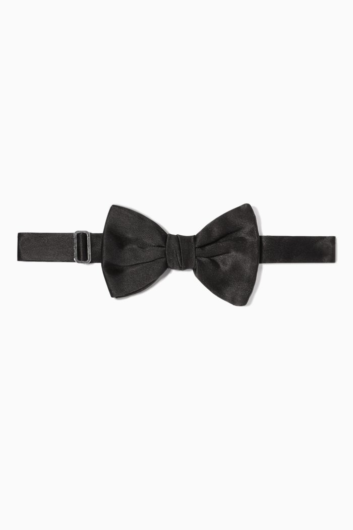 

Silk Satin Bow Tie, Black