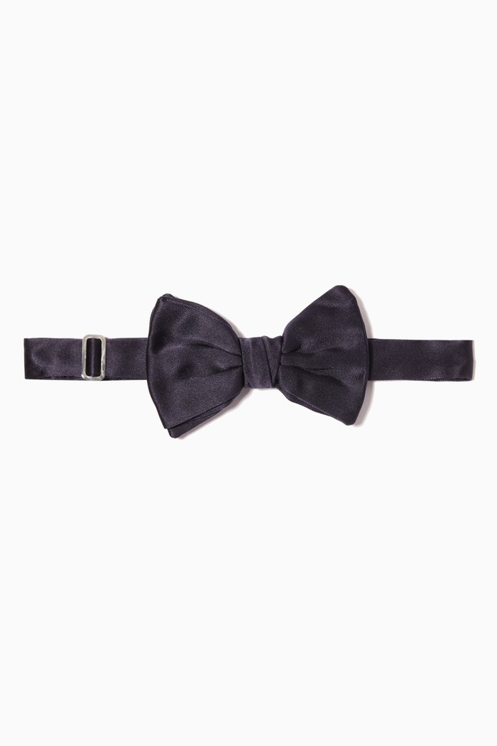 

Silk Satin Bow Tie, Blue
