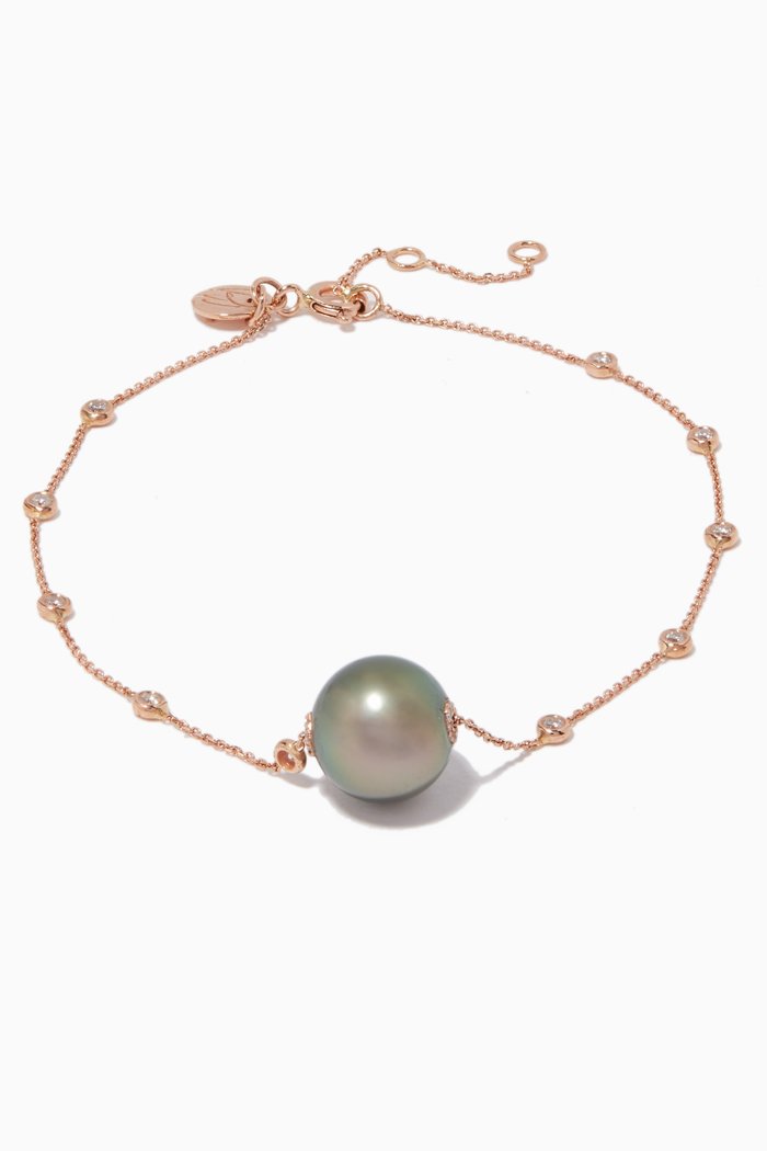 

Rose-Gold & Pearl Links Of Love Bracelet