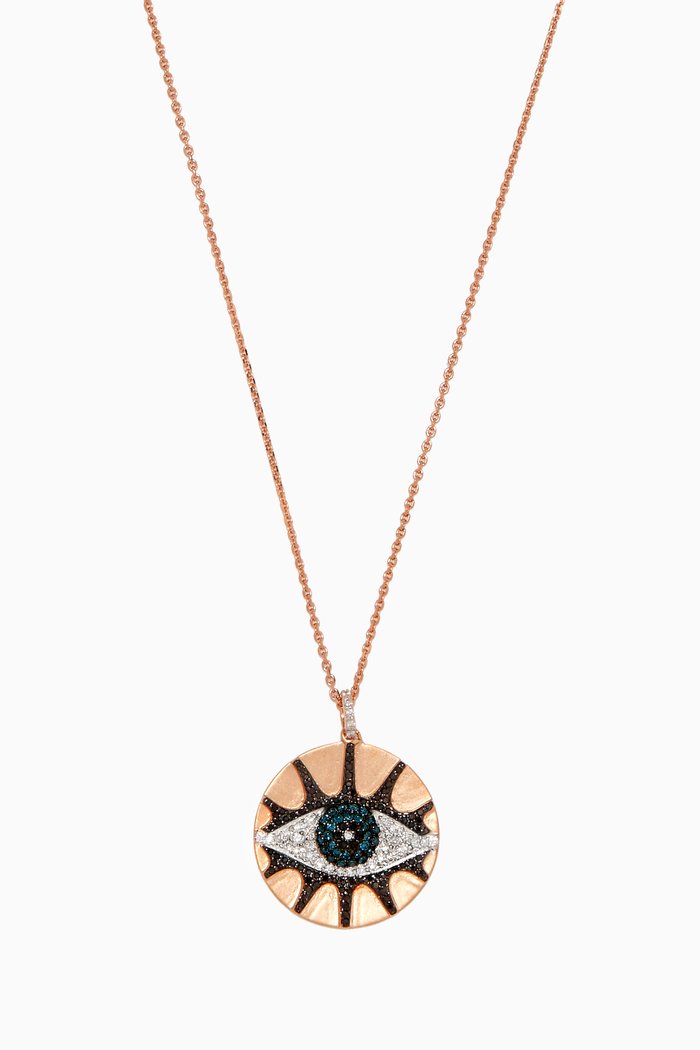 

Rose-Gold & Eye Light Diamond Necklace