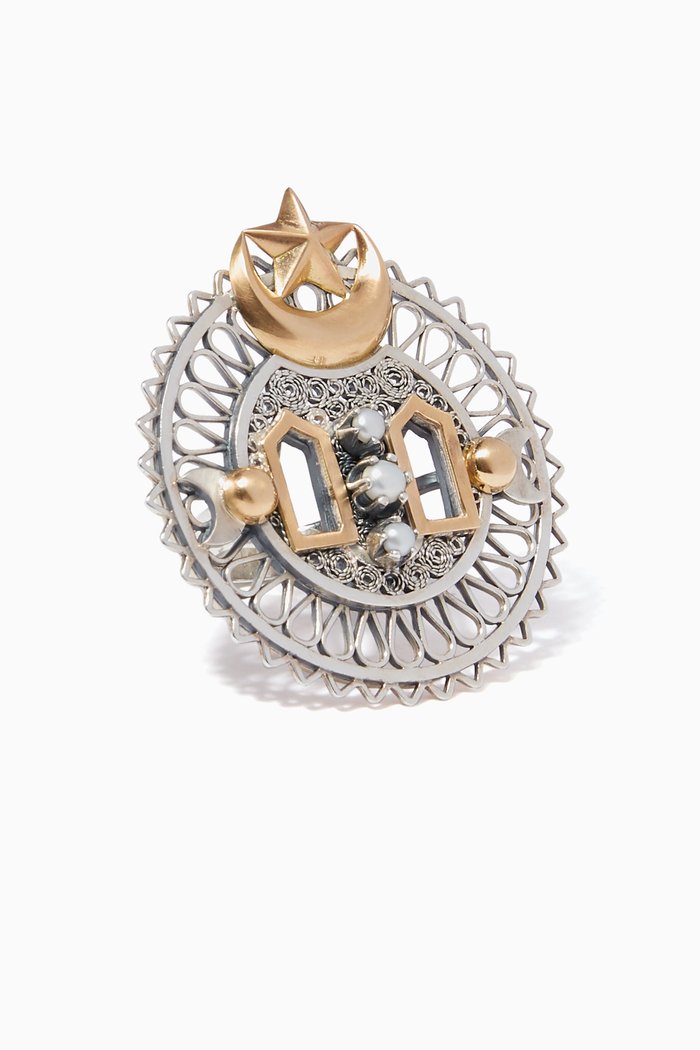 

Silver & Gold Falahy Window Ring