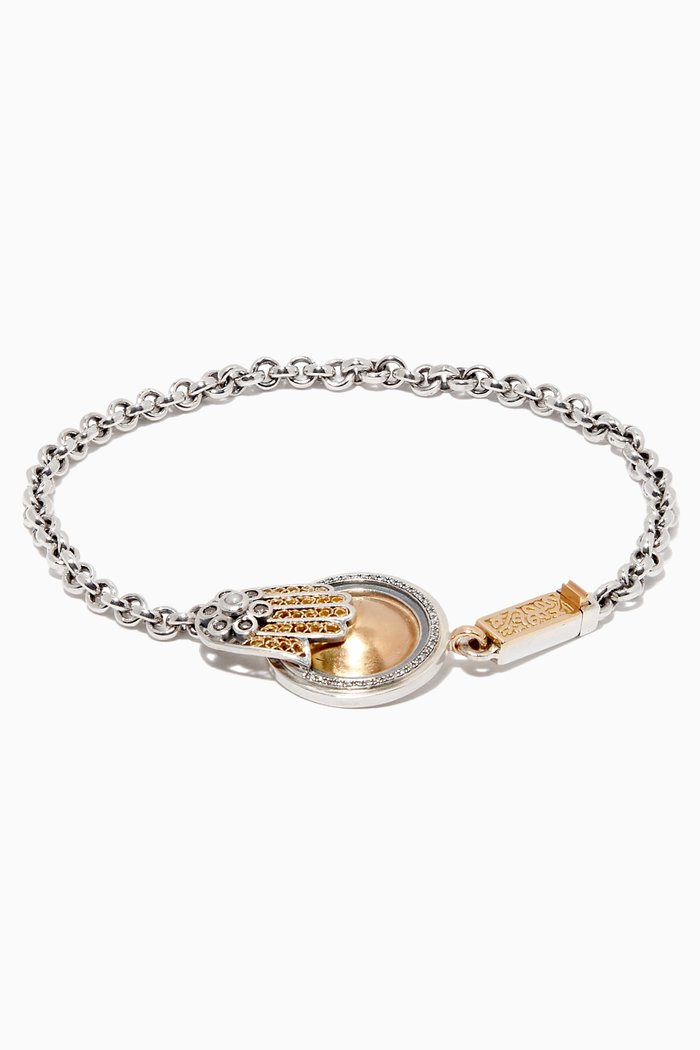 

Gold & Silver Hand & Coin Bracelet