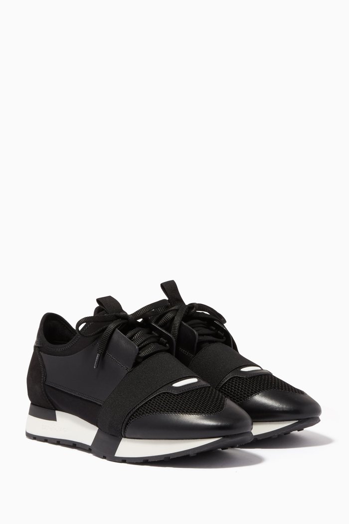 

Noir Race Runner Low-Top Sneakers, Black