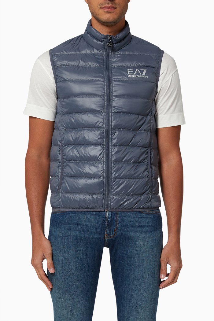 

EA7 TrainCore Down Nylon Gilet, Blue