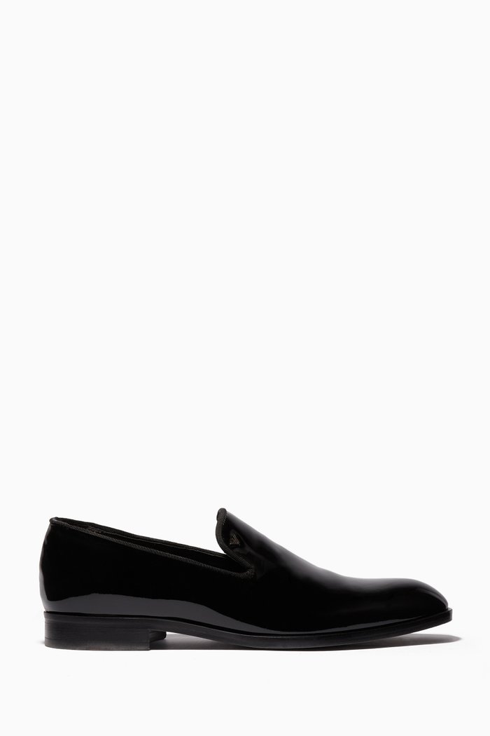 

Oxford Slip-On Shoes, Black