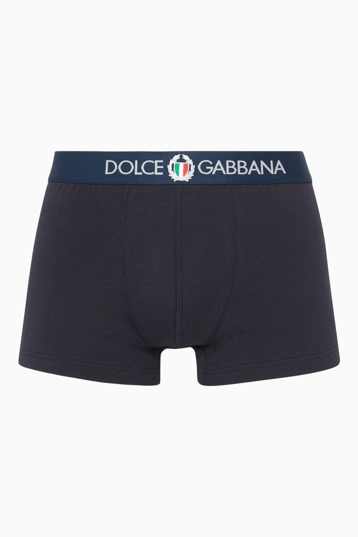 

Navy Sports Crest Logo Boxers, Blue