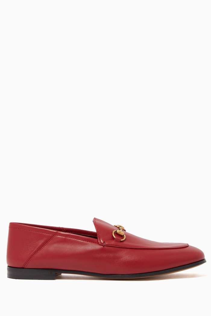 

Horsebit Leather Loafers, Burgundy