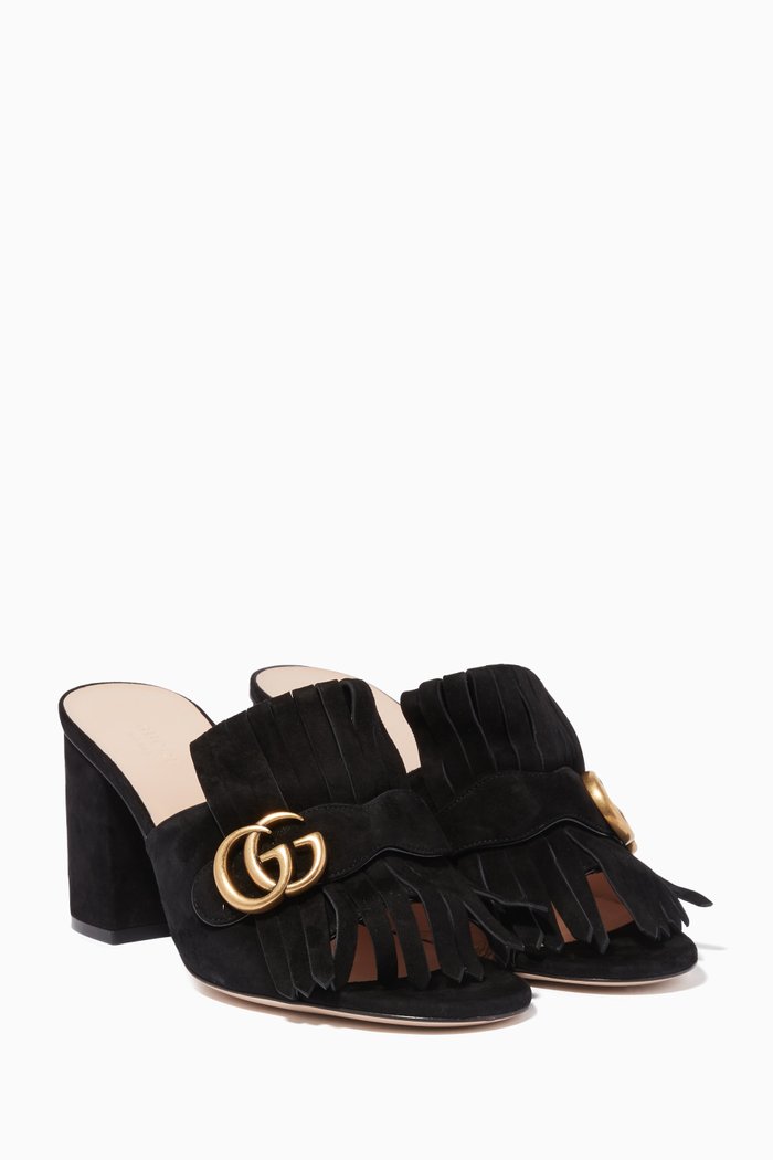 Black Marmont Suede Mules