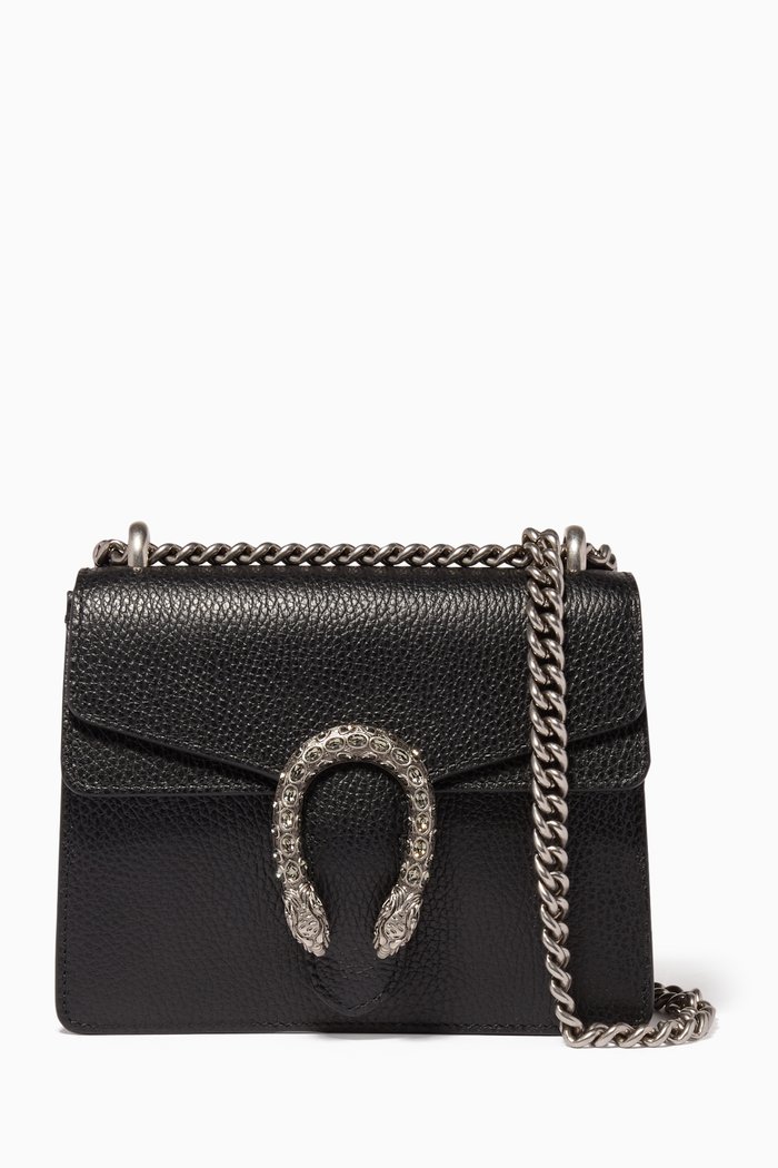 

Black Mini Dionysus Chain Wallet Bag