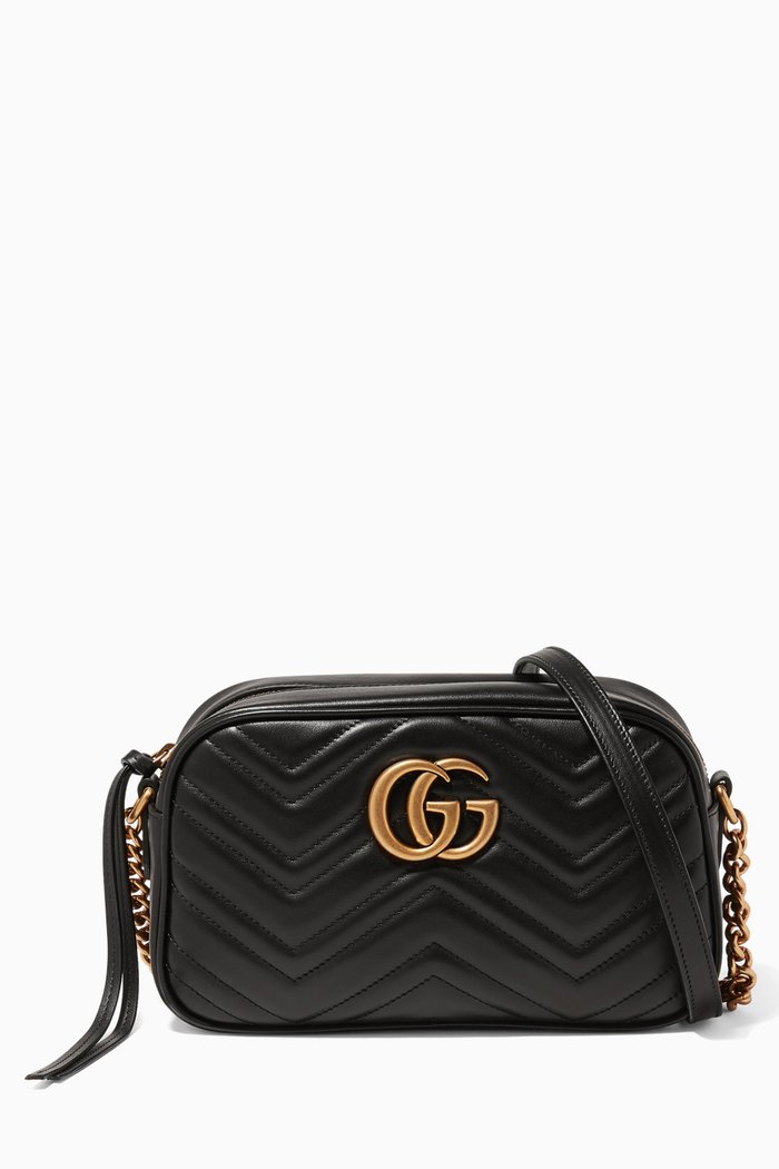 

Black Mini GG Marmont Matelassé Camera Bag