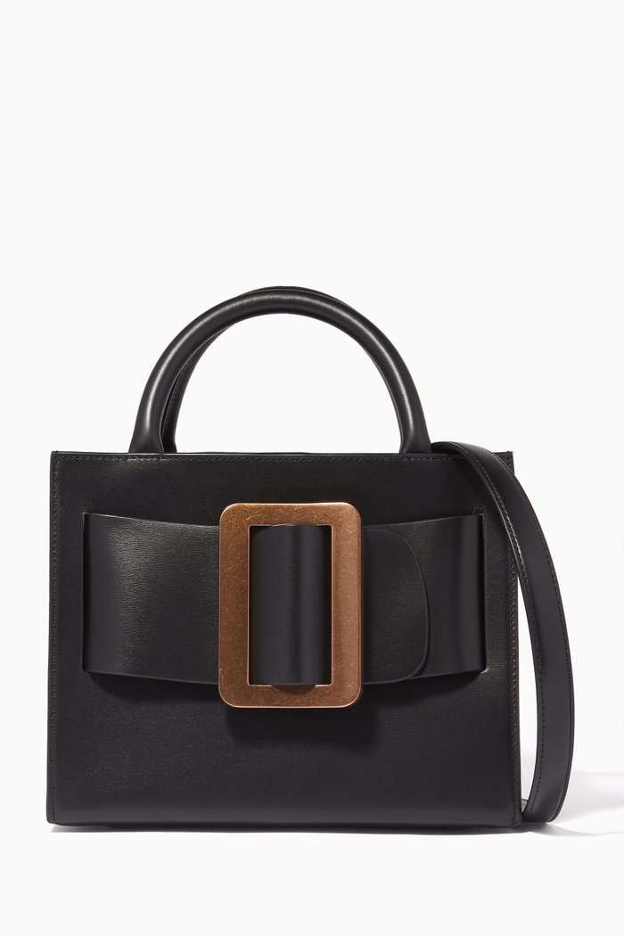 

Black Small Bobby 23 Metal Buckle Tote Bag