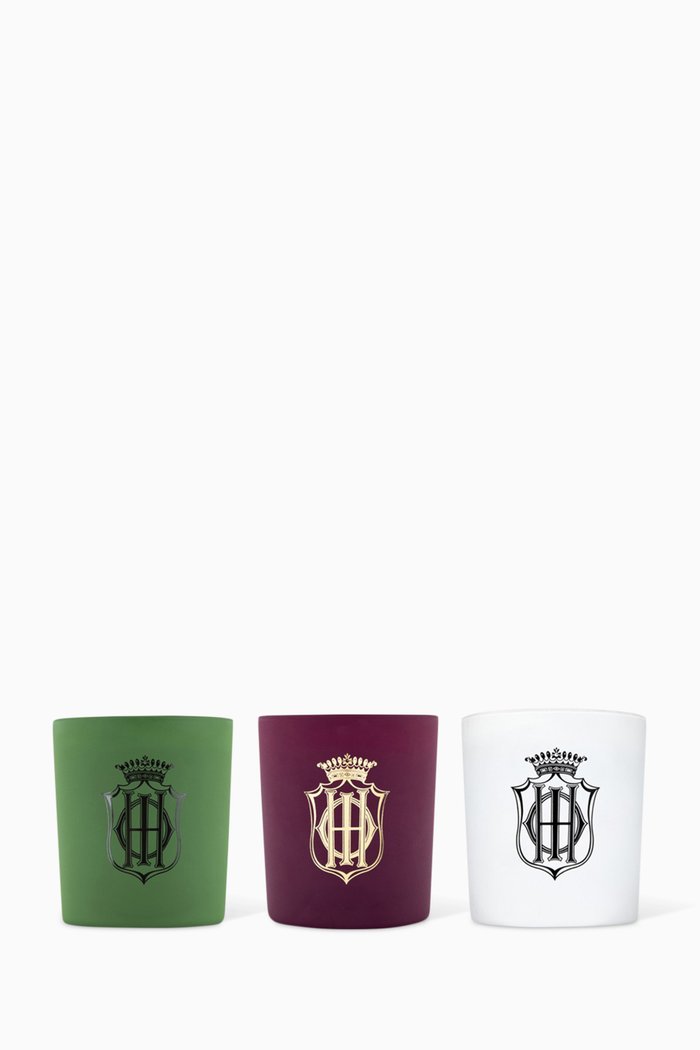Scented Candle Trio Set of 3, Multicolour
