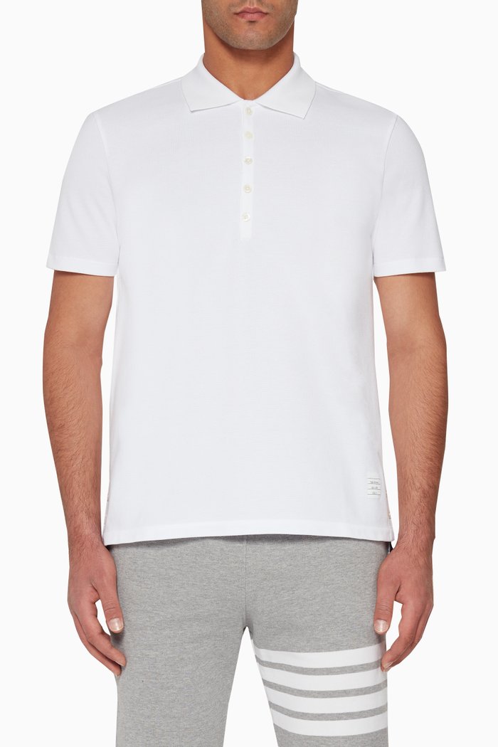 

Cotton Piqué Polo T-Shirt, White