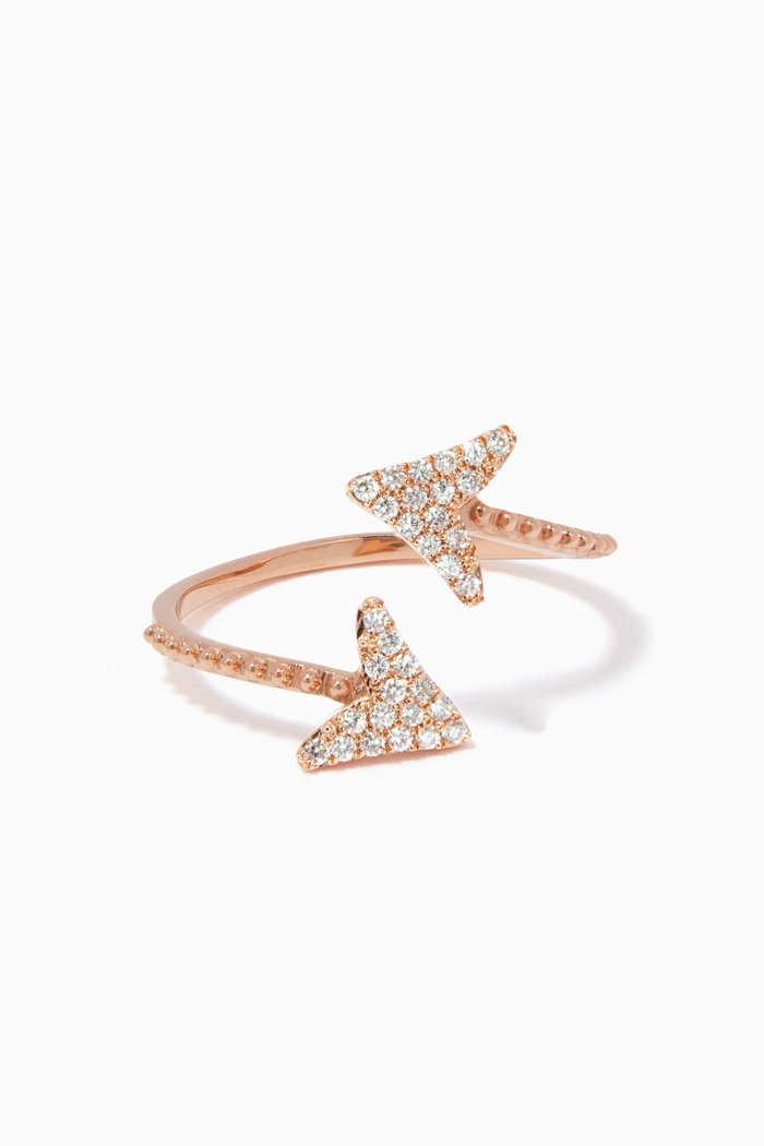 

Rose-Gold & Diamond Eros Arrow Ring