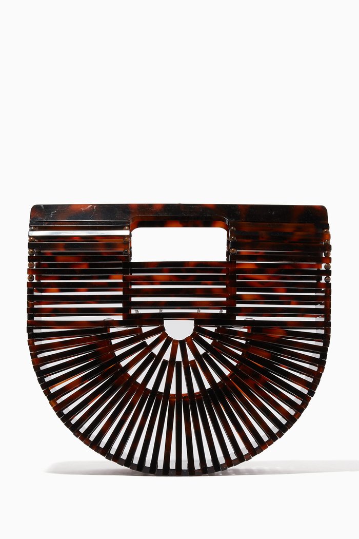 

Arc Mini Acrylic Bag, Brown