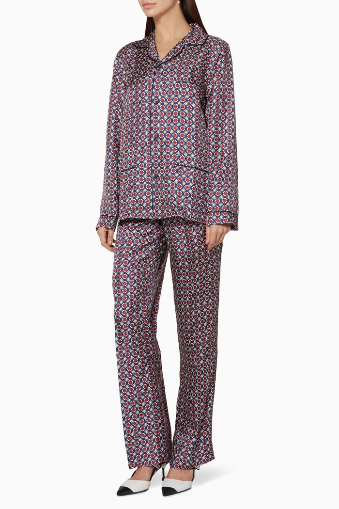 

Multi-Coloured Pyjama Shirt & Pants Set, Multicolour