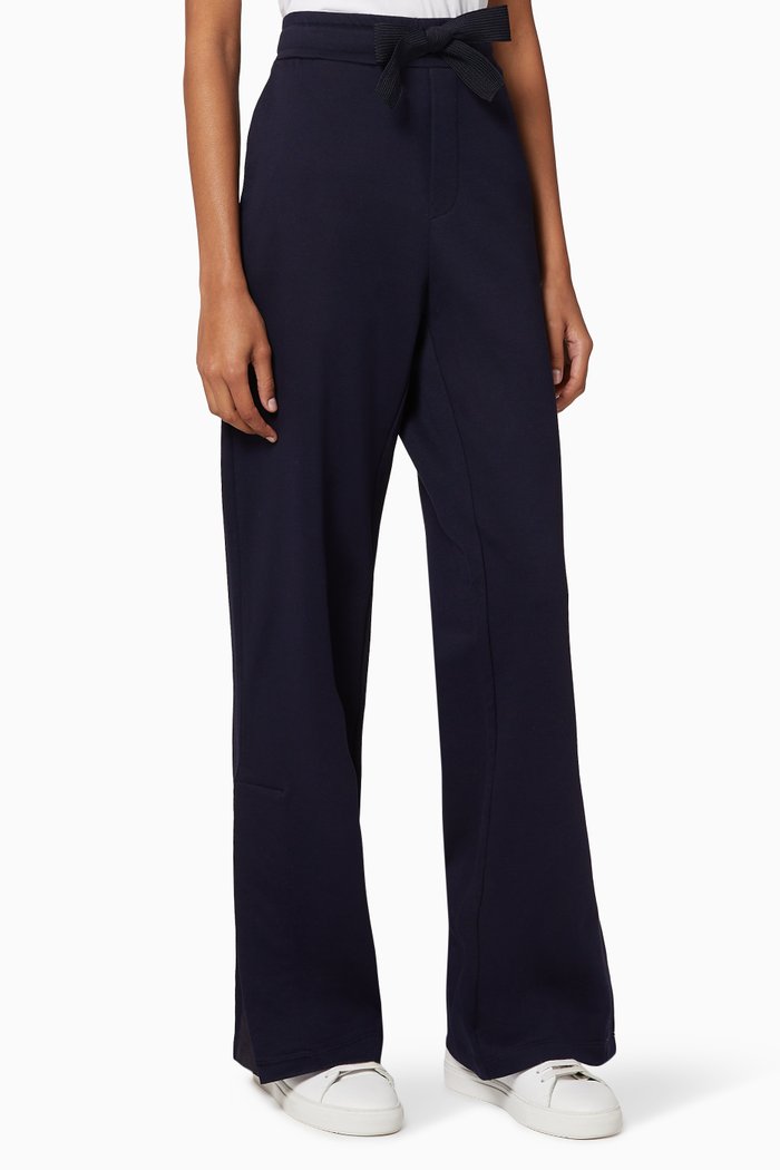 

Wide-Leg Logo Pants, Blue