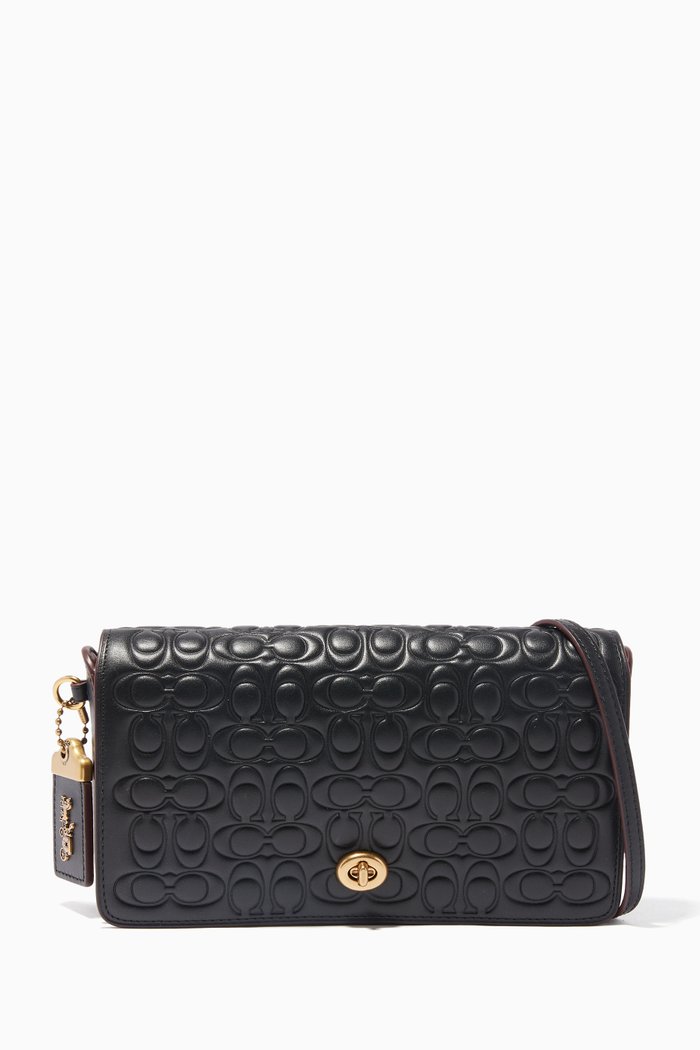 

Black Embossed Dinky Cross-Body Bag