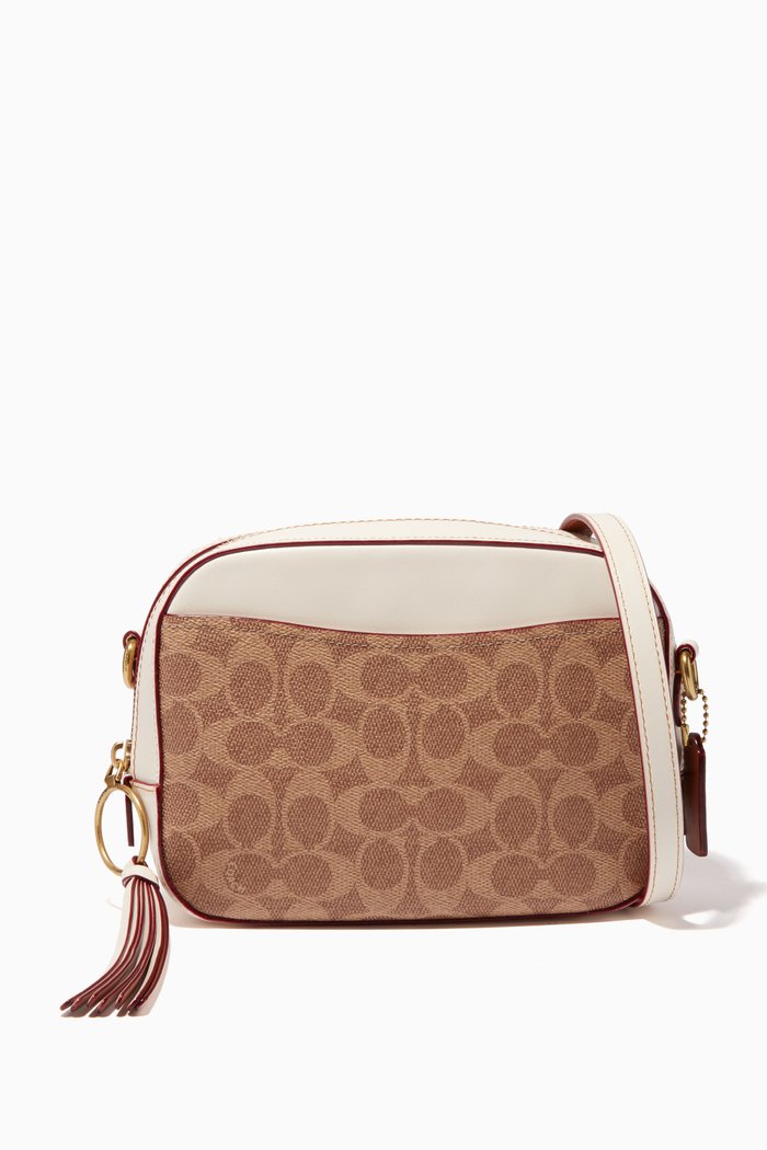 

Signature Canvas Camera Bag, Brown