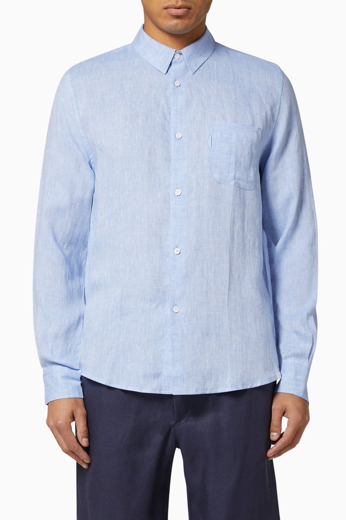 

Monaco Linen Shirt, Blue