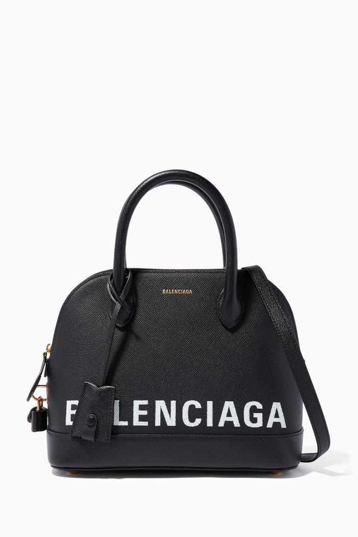 

Black Small Calfskin Graffiti-Logo Bag