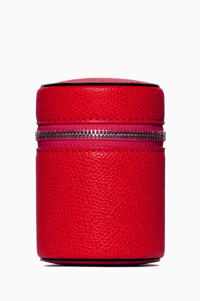 

Red Large Valextra Leather Case, Multicolour