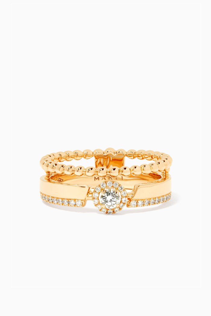 

Rock Round Diamond Ring, Yellow