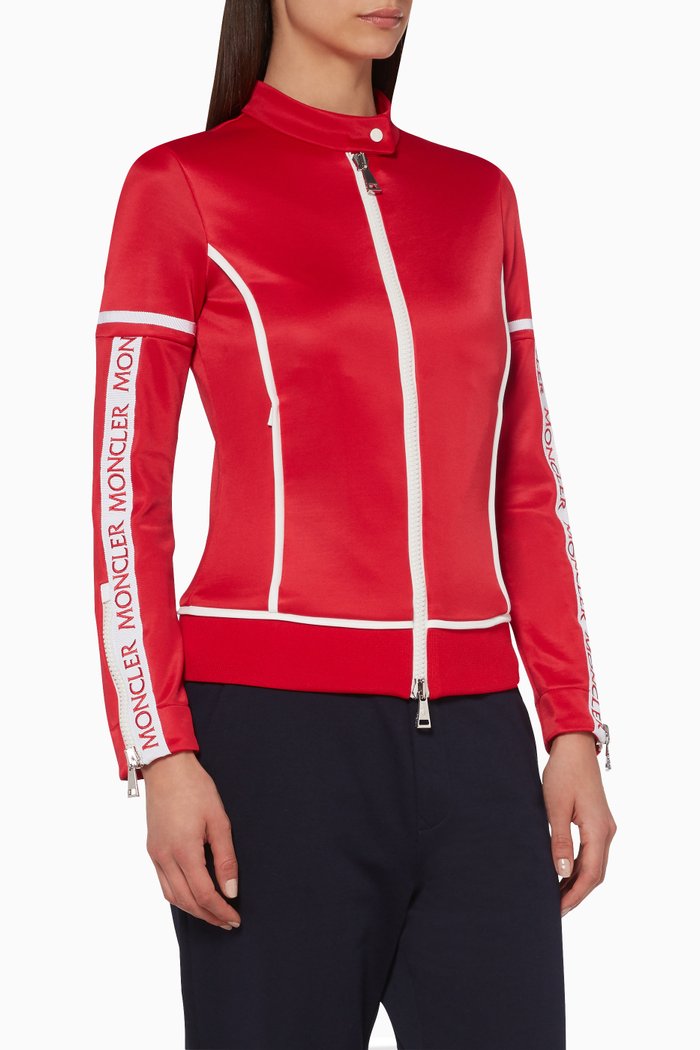 

Red Maglia Zipped Logo Jacket