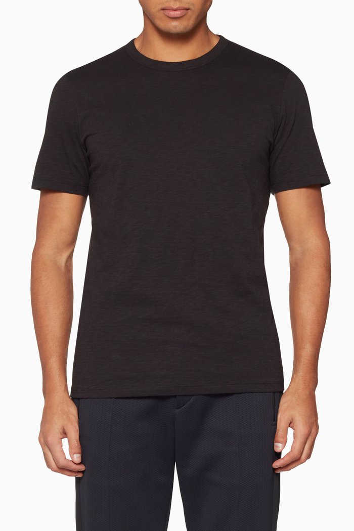 Black Cotton Essential T-Shirt