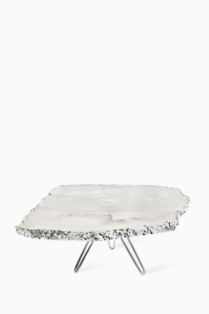 

Silver Torta Carrara Cake Plate, Multicolour