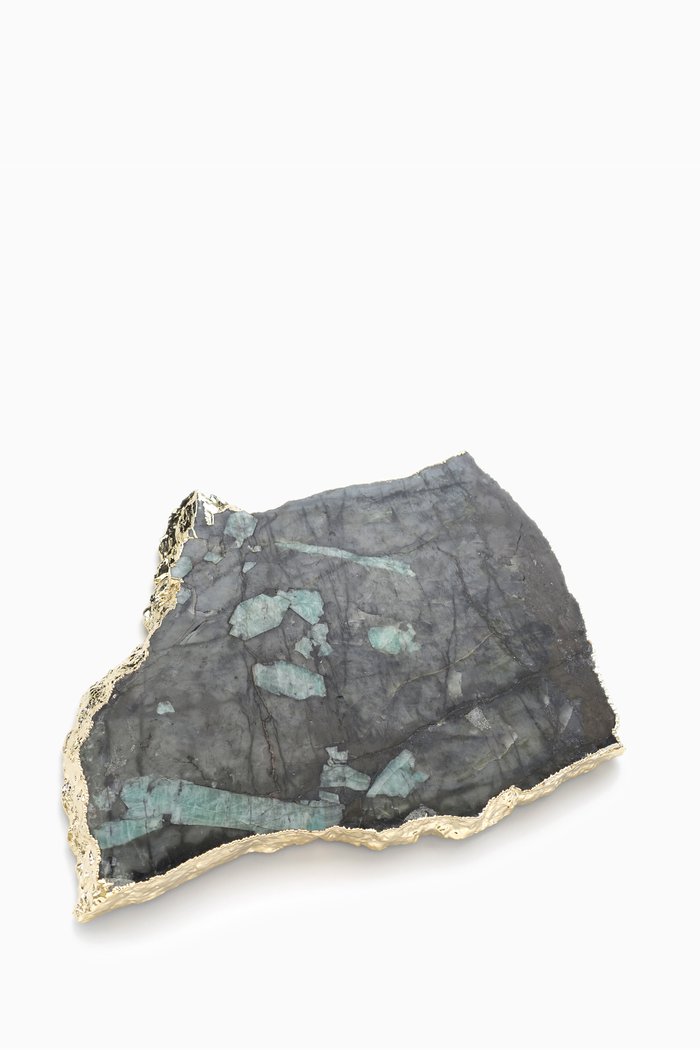 

Gold Large Kiva Emerald Platter, Multicolour