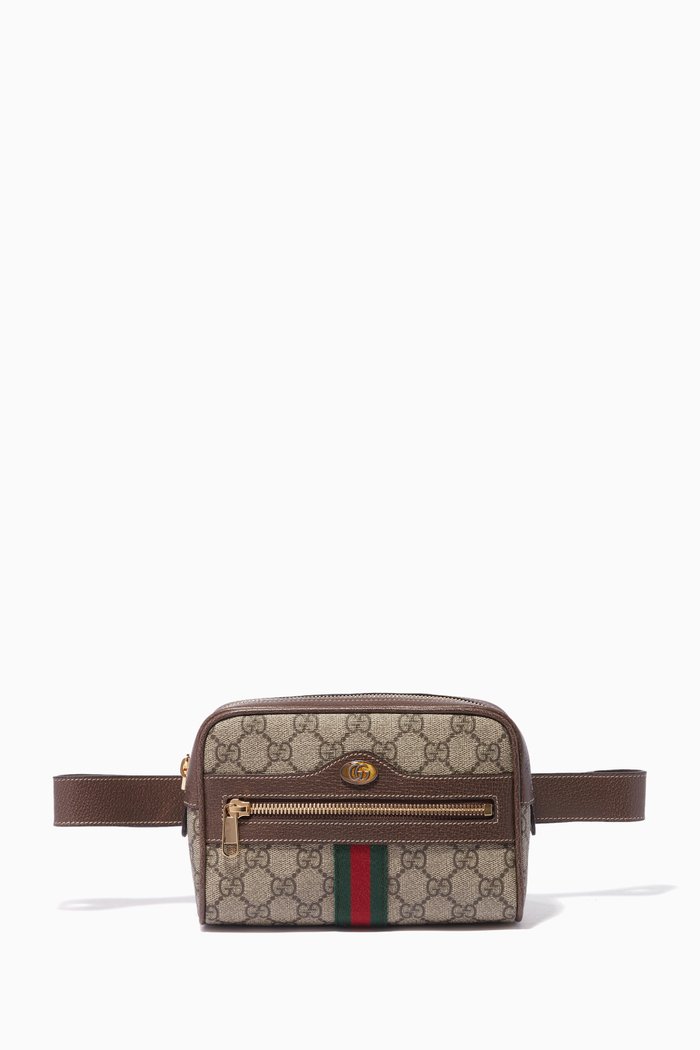 

Beige Ophidia GG Supreme Mini Belt Bag, Neutral