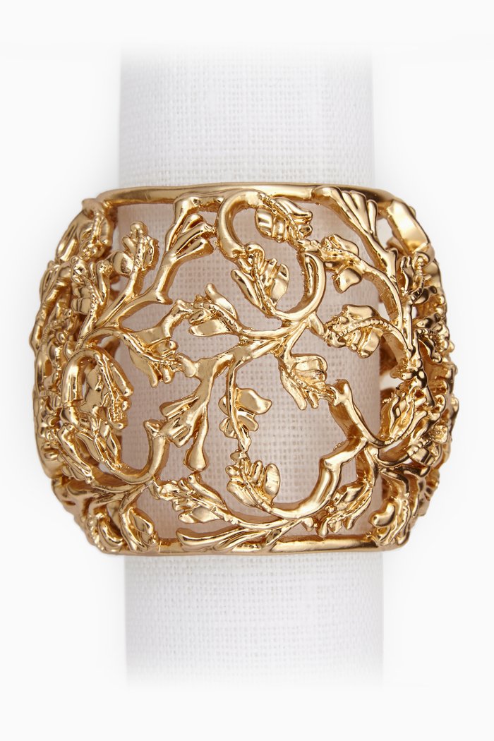 

Lorél Napkin Rings, Set Of 4, Gold