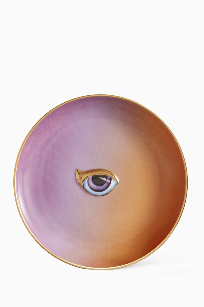 

Purple & Orange Lito Plate, Multicolour