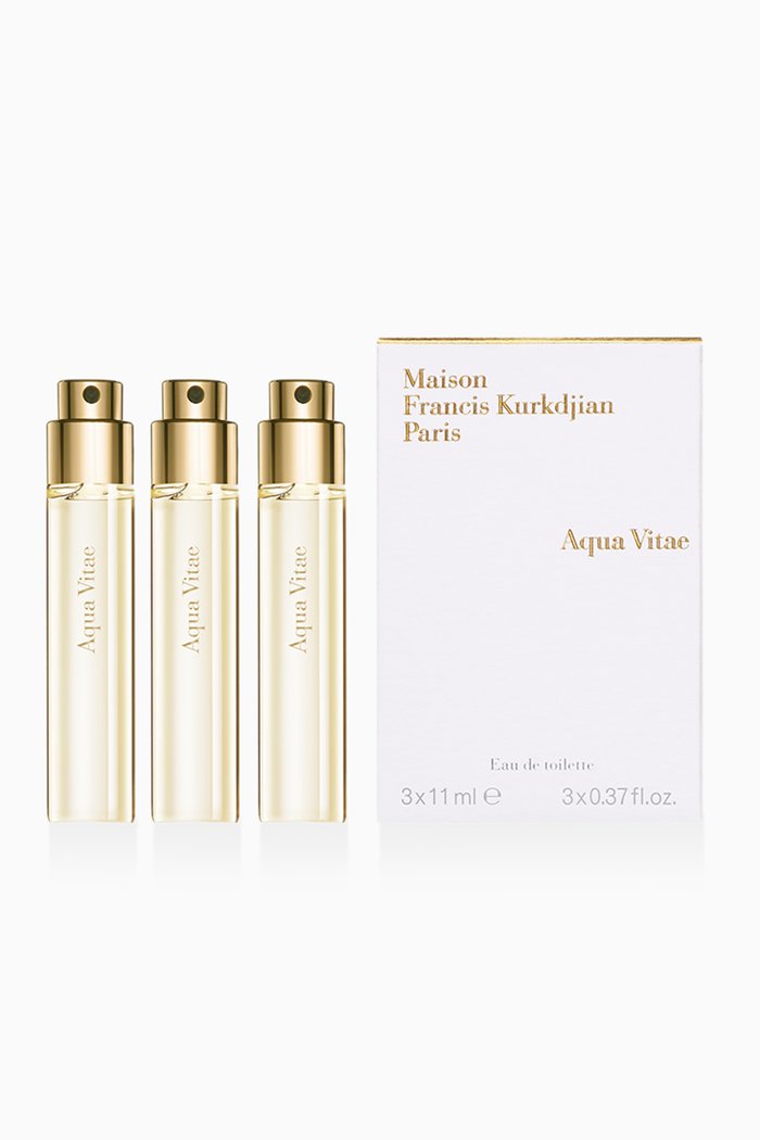 Aqua Vitae Eau de Parfum Refills, 3 x 11ml, Colourless