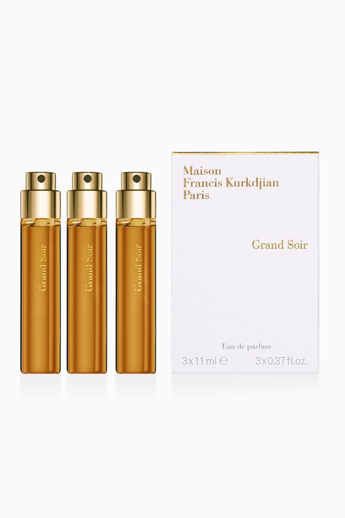 Grand Soir Eau de Parfum Refills, 3 x 11ml, Colourless
