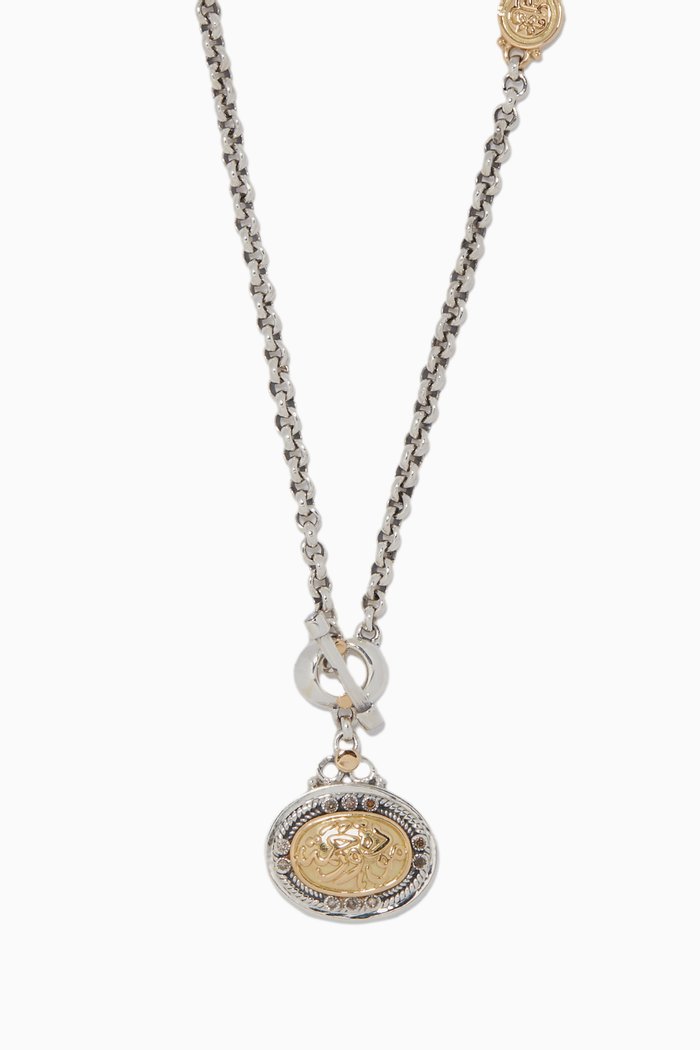 

Calligraphy Necklace, Silver