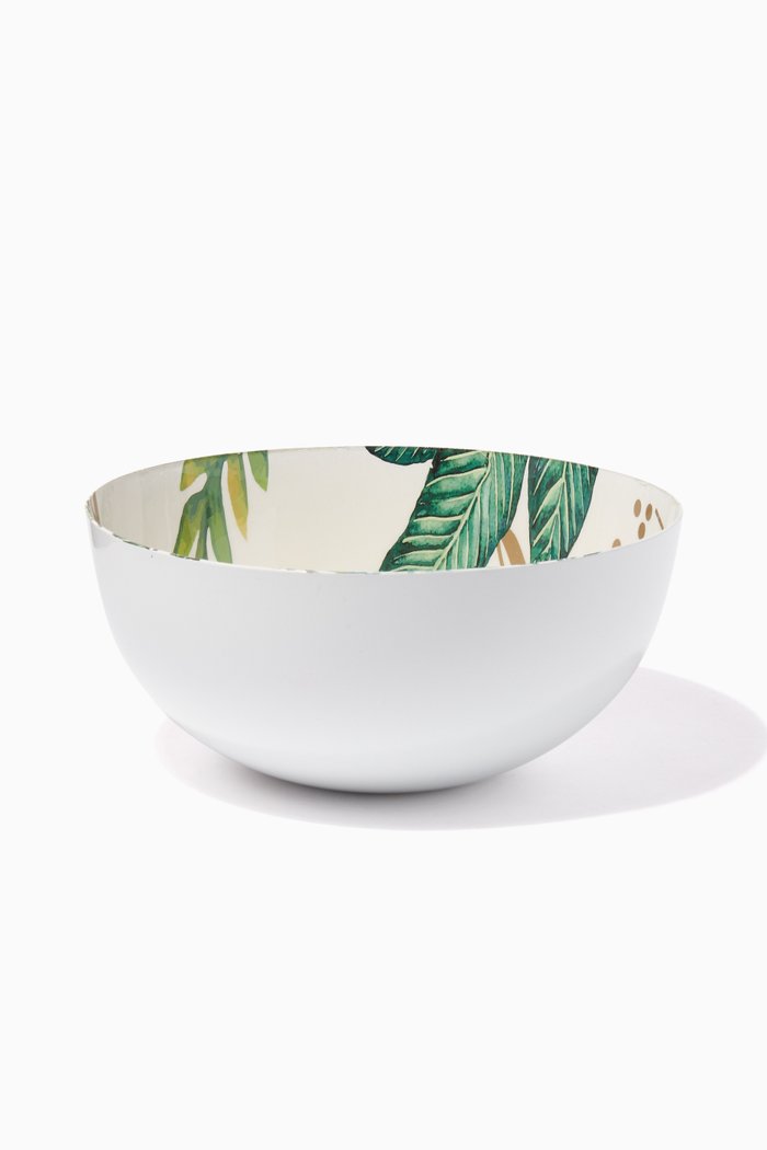 

Multi-Coloured Leaves Medium Bowl, Multicolour